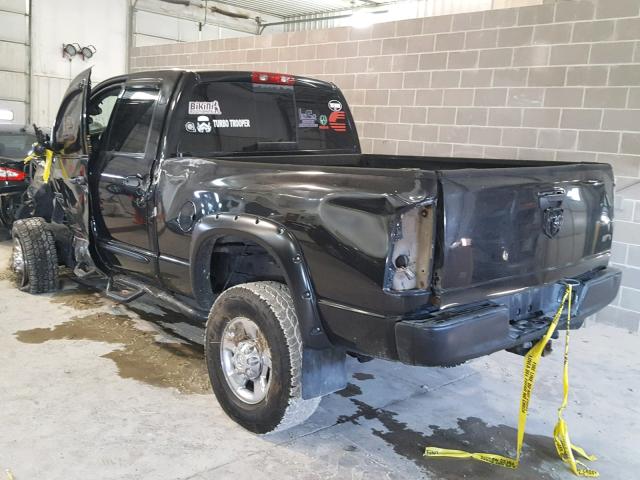 3D3KS28C86G233424 - 2006 DODGE RAM 2500 S BLACK photo 3