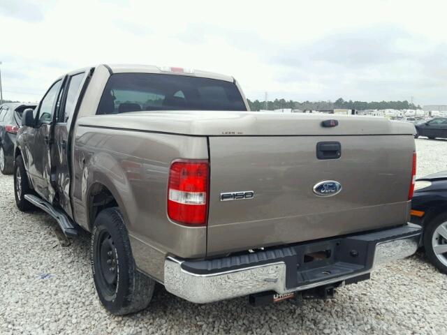 1FTRW12W26KD79223 - 2006 FORD F150 SUPER BEIGE photo 3