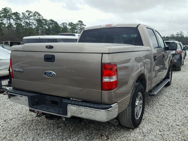 1FTRW12W26KD79223 - 2006 FORD F150 SUPER BEIGE photo 4