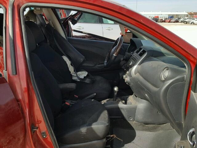 3N1CN7AP2DL868483 - 2013 NISSAN VERSA S RED photo 5