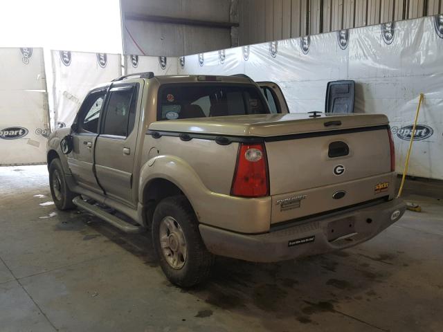 1FMZU67E32UB44942 - 2002 FORD EXPLORER S GOLD photo 3