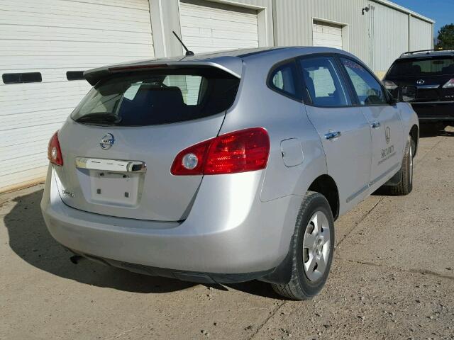 JN8AS5MT0BW570956 - 2011 NISSAN ROGUE S SILVER photo 4