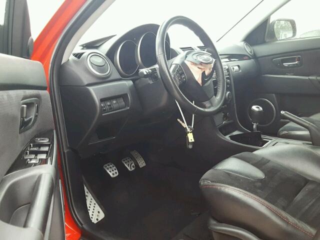 JM1BK34M881104016 - 2008 MAZDA SPEED 3 RED photo 9