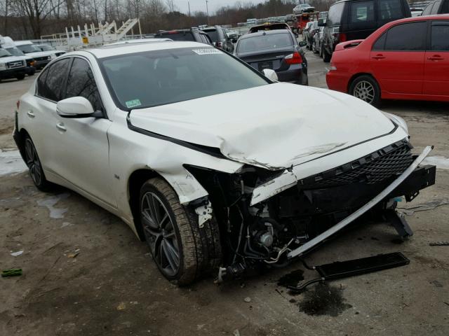 JN1EV7AR7GM342967 - 2016 INFINITI Q50 PREMIU WHITE photo 1