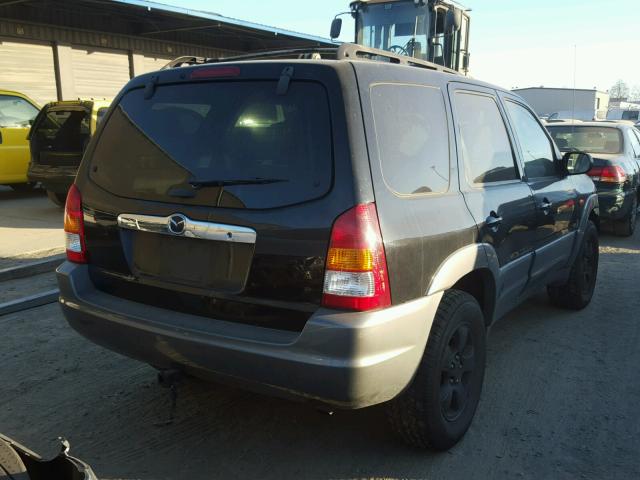 4F2YU08181KM55334 - 2001 MAZDA TRIBUTE LX BLACK photo 4