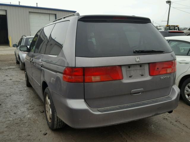 2HKRL1862YH582999 - 2000 HONDA ODYSSEY EX GRAY photo 3