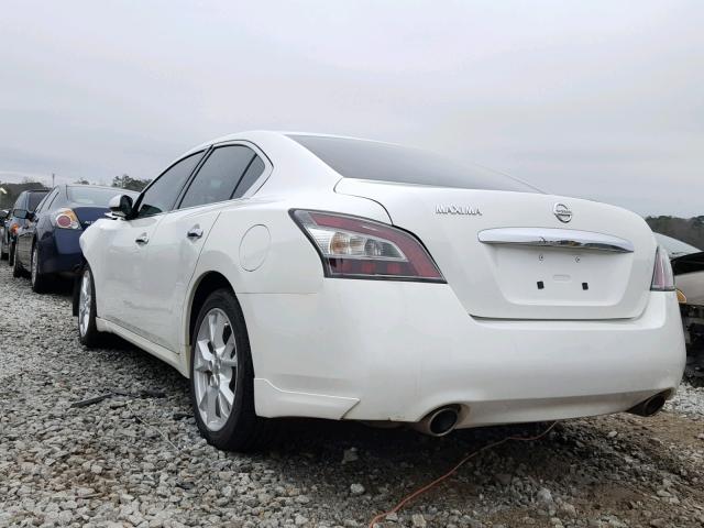 1N4AA5AP6CC849682 - 2012 NISSAN MAXIMA S WHITE photo 3