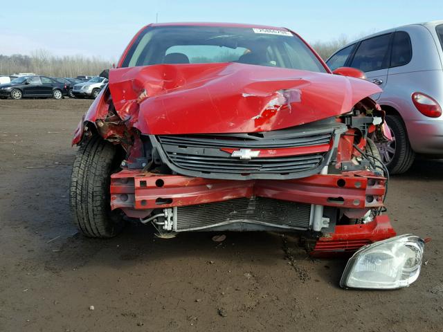 1G1AF5F58A7108015 - 2010 CHEVROLET COBALT 2LT RED photo 9