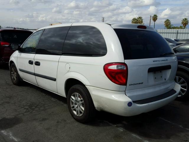 1D4GP24R97B244021 - 2007 DODGE GRAND CARA WHITE photo 3