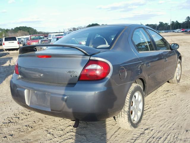 1B3ES56C85D282260 - 2005 DODGE NEON SXT GRAY photo 4