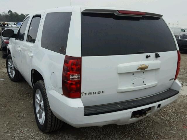 1GNFK13078R278981 - 2008 CHEVROLET TAHOE K150 WHITE photo 3