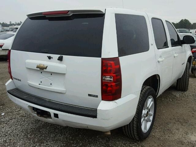 1GNFK13078R278981 - 2008 CHEVROLET TAHOE K150 WHITE photo 4