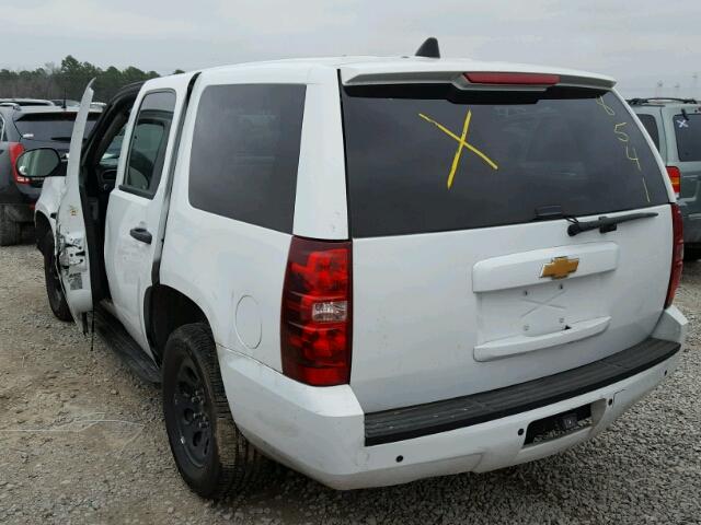 1GNLC2E08ER184865 - 2014 CHEVROLET TAHOE POLI WHITE photo 3