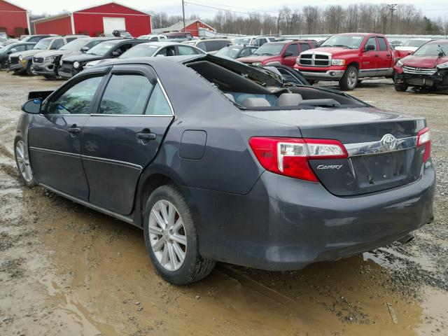 4T1BF1FK6CU063103 - 2012 TOYOTA CAMRY BASE GRAY photo 3