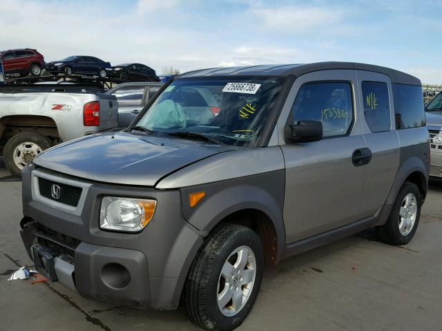 5J6YH28624L024931 - 2004 HONDA ELEMENT EX GRAY photo 2