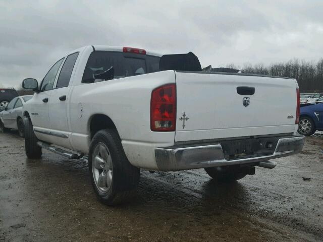 1D7HA18D85J637965 - 2005 DODGE RAM 1500 S WHITE photo 3