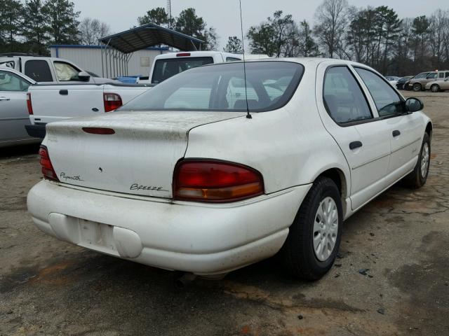 1P3EJ46C8WN121124 - 1998 PLYMOUTH BREEZE BAS WHITE photo 4