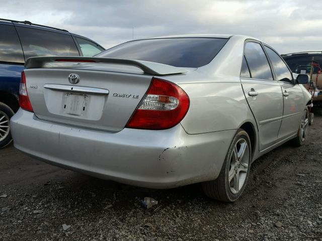 4T1BE32K24U808841 - 2004 TOYOTA CAMRY LE SILVER photo 4