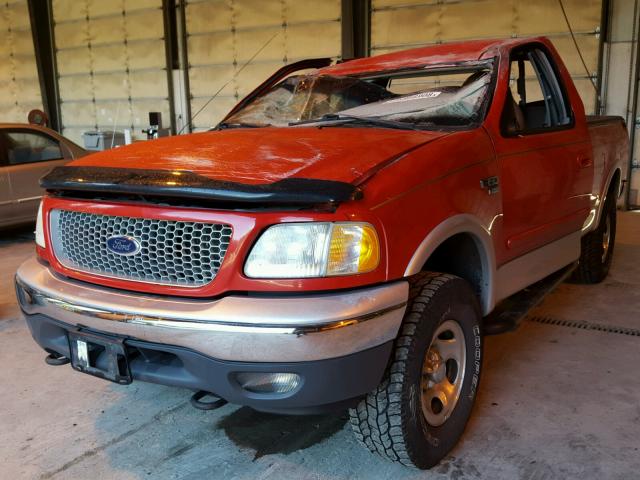 1FTRX18L7XKA74392 - 1999 FORD F150 RED photo 2