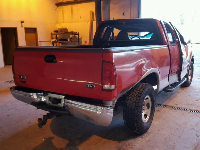 1FTRX18L7XKA74392 - 1999 FORD F150 RED photo 4