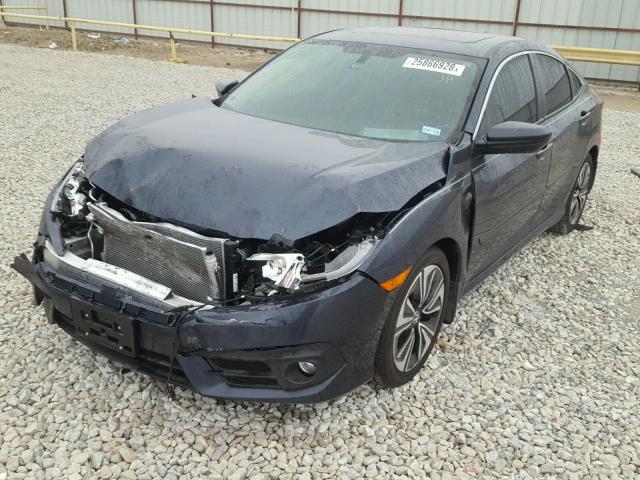 19XFC1F39GE009791 - 2016 HONDA CIVIC EX ლურჯი ფოტო 2