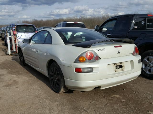 4A3AC44G53E137434 - 2003 MITSUBISHI ECLIPSE GS WHITE photo 3