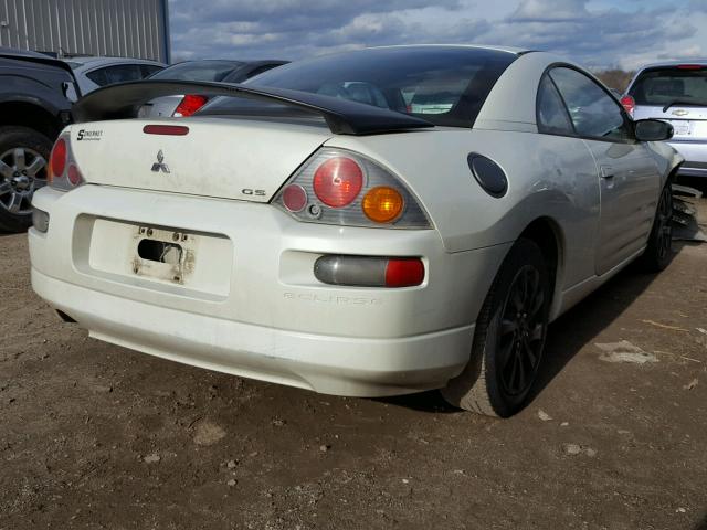 4A3AC44G53E137434 - 2003 MITSUBISHI ECLIPSE GS WHITE photo 4