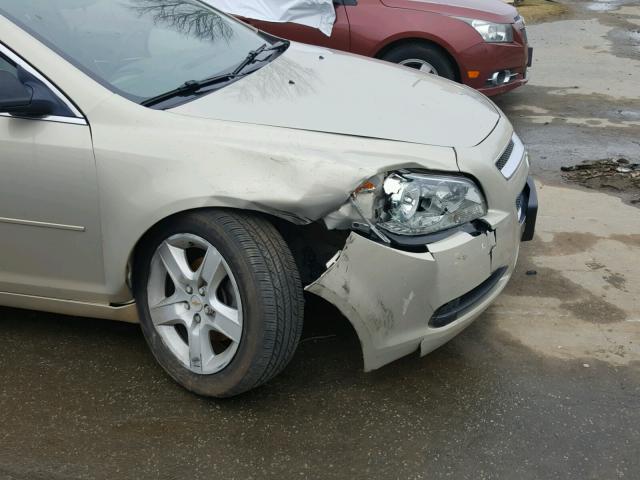 1G1ZB5E12BF200256 - 2011 CHEVROLET MALIBU LS 棕色 照片 9