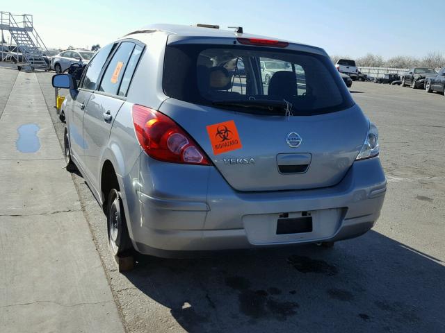 3N1BC1CP2BL418437 - 2011 NISSAN VERSA S SILVER photo 3