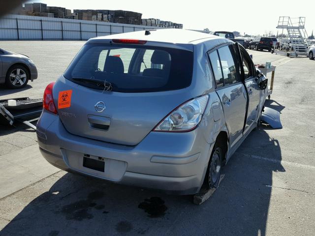 3N1BC1CP2BL418437 - 2011 NISSAN VERSA S SILVER photo 4