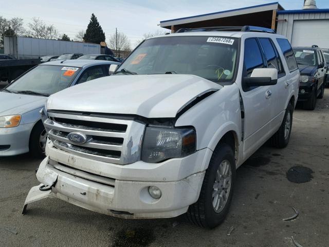 1FMJU2A55CEF05288 - 2012 FORD EXPEDITION WHITE photo 2