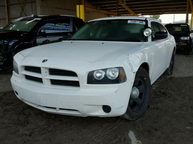 2B3KA43V39H523947 - 2009 DODGE CHARGER WHITE photo 2