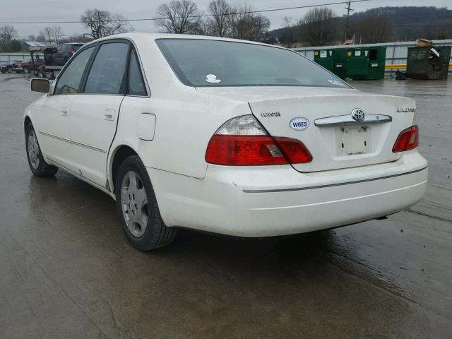 4T1BF28B13U282229 - 2003 TOYOTA AVALON XL WHITE photo 3