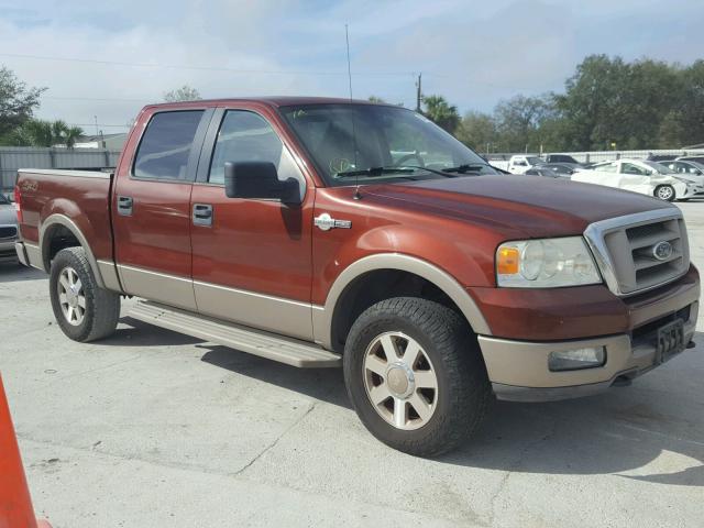 1FTPW14595KC17180 - 2005 FORD F150 SUPER MAROON photo 1