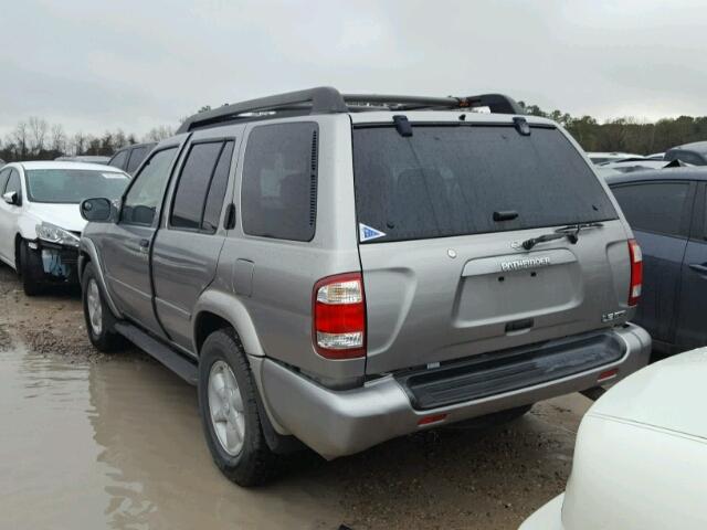 JN8DR07X11W500665 - 2001 NISSAN PATHFINDER SILVER photo 3