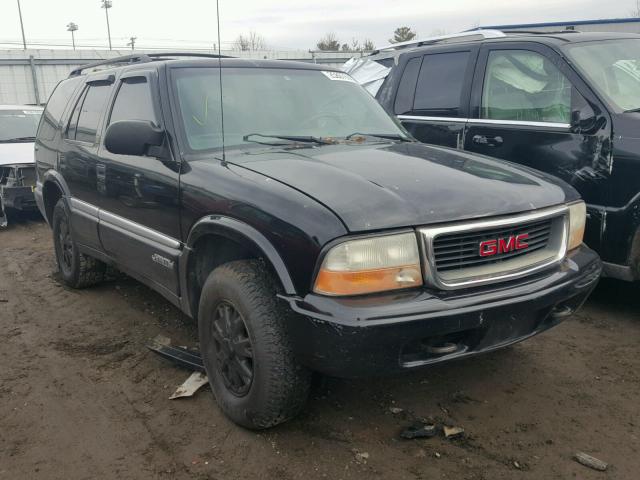 1GKDT13W812213495 - 2001 GMC JIMMY BLACK photo 1