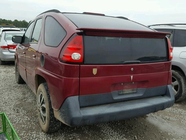 3G7DA03E95S503417 - 2005 PONTIAC AZTEK RED photo 3