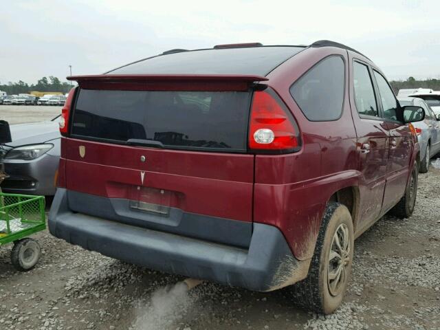 3G7DA03E95S503417 - 2005 PONTIAC AZTEK RED photo 4