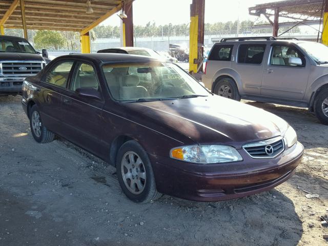 1YVGF22C125296601 - 2002 MAZDA 626 LX MAROON photo 1