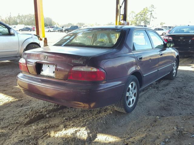 1YVGF22C125296601 - 2002 MAZDA 626 LX MAROON photo 4