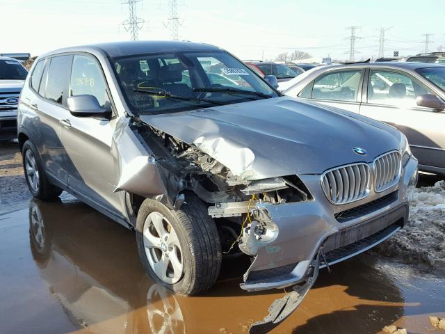 5UXWX5C5XCL722880 - 2012 BMW X3 XDRIVE2 GRAY photo 1