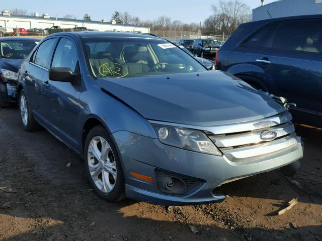 3FAHP0HA8CR426573 - 2012 FORD FUSION SE BLUE photo 1