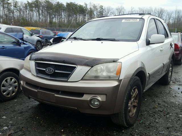 KNDJC733655488570 - 2005 KIA SORENTO EX WHITE photo 2