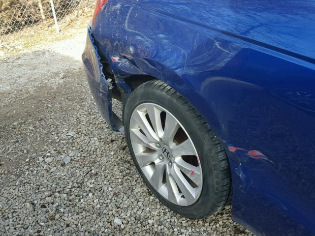 1HGCS22818A017953 - 2008 HONDA ACCORD EXL BLUE photo 9