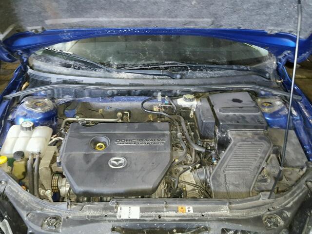 JM1BK343981880274 - 2008 MAZDA 3 HATCHBAC BLUE photo 7