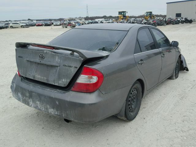 4T1BE32K02U566130 - 2002 TOYOTA CAMRY LE GRAY photo 4