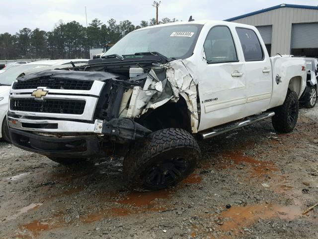 1GCHK63K19F104147 - 2009 CHEVROLET SILVERADO WHITE photo 2