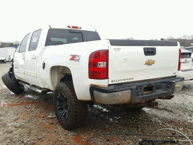 1GCHK63K19F104147 - 2009 CHEVROLET SILVERADO WHITE photo 3