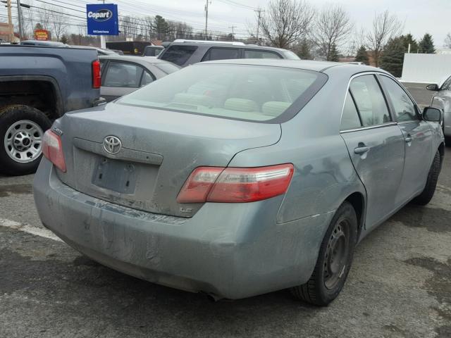 4T1BE46K78U730272 - 2008 TOYOTA CAMRY CE TEAL photo 4