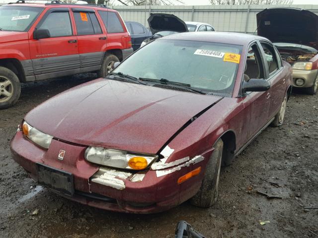 1G8ZK52761Z259768 - 2001 SATURN SL2 MAROON photo 2